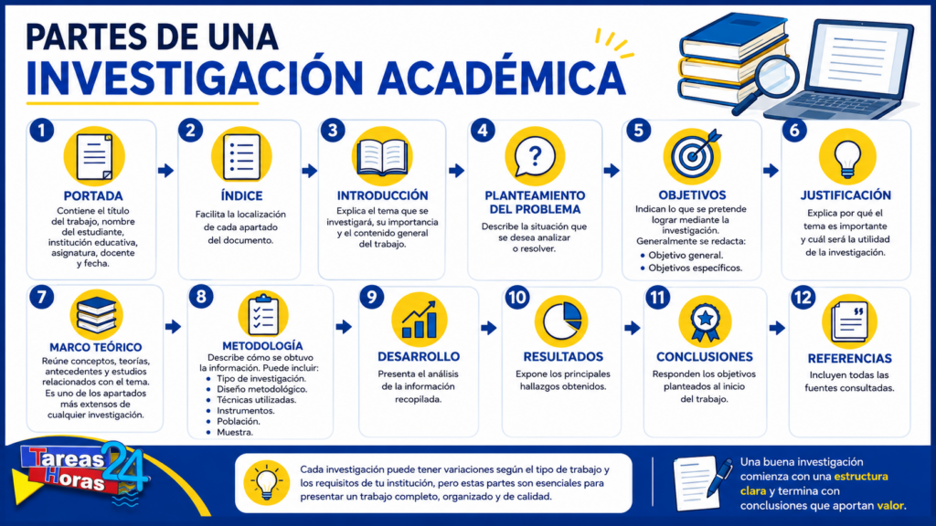 Elementos que debe tener una investigación académica