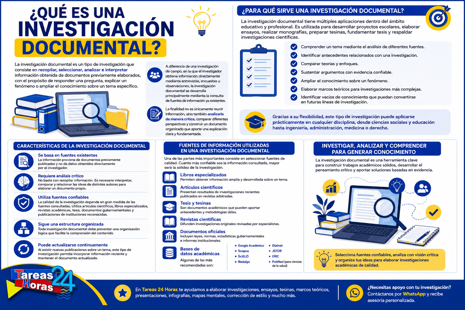 Investigación documental: qué es, características, pasos para realizarla y ejemplos.